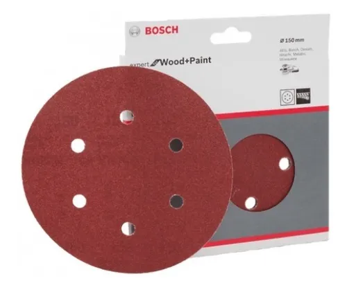 Lixa Excêntrica Expert Wood Bosch 150mm G120x5 - 2608605720